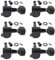 Unxuey 6R Right Electric Guitar Sealed Tuners Tuning Keys Pegs Machine Heads Set for Fender Stratocaster Telecaster, Black
