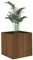 vidaXL Pflanzgefäß, Pflanzkübel für Wohnzimmer Schlafzimmer Büro, Pflanzkasten Dekorativ Feuchtigkeitsbeständig, Blumenkasten Blumentopf, Braun Eichen-Optik Holzwerkstoff