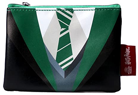 Halbmondbucht | Harry Potter Slytherin Münzbörse | Kleine Geldbörsen für Damen mit Reißverschluss | Harry Potter Geldbörse & Harry Potter Geldbörse für Münzen | Harry Potter Geschenke für Mädchen |