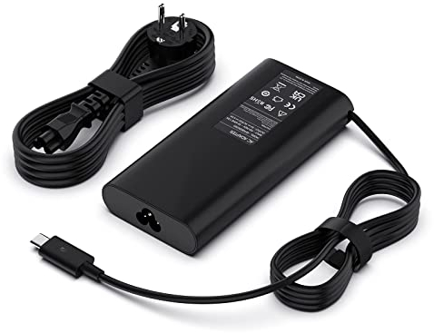 130W 20V Chargeur USB C pour Dell Precision 5550 5750 3560 3550 3561 2in1 Latitude7410 7310 5420 5510 5511 5520 5320 5310 XPS 15 9500 9575 9575 17 9700 9710 Chargeur Adaptateur Secteur