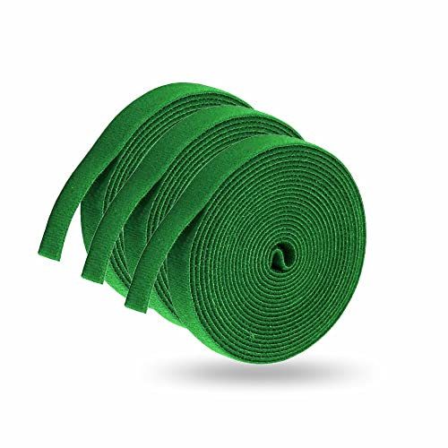 Garden Twist Ties Hook And Loop tape Adjustable Fastening Plant Ties Cable Measures 2.5m X 1cm Heavy Duty Garden Accessories Adhesive Sticky Strips For Indoor And Outdoor Use (Pack Of 3) (TIES)