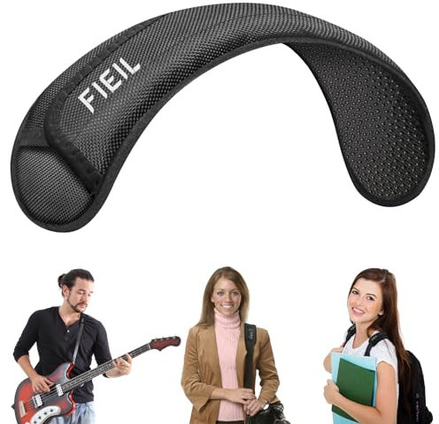 FIEIL Atmungsaktive Universal-Schulterpolster, Kieselgel-Rucksack-Gurtpolster, für Schultertaschen, Gitarrengurt, abnehmbare Schultergurt-Pads helfen Schulterschmerzen zu lindern (rutschfeste Textur)