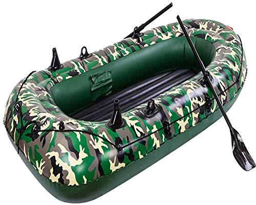 NOALED Aufblasbare Flöße für Erwachsene, Robustes Schlauchboot, Schlauchboot, Kajak, Flöße, Tourenkajaks, Angeln, Rafting, Sommer, Wassersport, Spaß haben, Camo