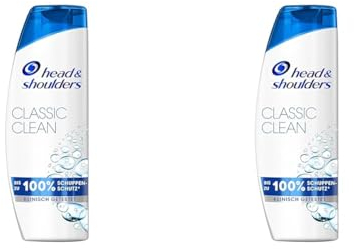 Head & Shoulders Classic Clean Anti-Schuppen-Shampoo, Bis Zu 100% Schuppenschutz Für Haare Und Kopfhaut, Klinisch Bestätigt, Dermatologisch Getestet, 300ml (Packung mit 2)