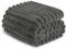 Exclusivo Mezcla Kuscheldecke Flauschig Fleecedecke Flanell Decke, Leichte und Warme Wohndecke Tagesdecke für Ganzjahreszeit, 230 x 270 cm Dunkelgrau