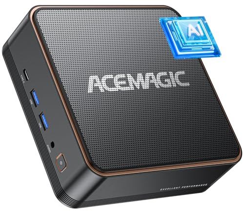 ACEMAGIC F2A AI Mini PC, Ultra 5 125H(AI Boost NPU,14 Cores),32GB DDR5 1TB NVME SSD, Ιntel Arc Graphics, WiFi7 Bluetooth 5.4 Micro Desktop Computer Für Gaming, Design,Multi-Tasks