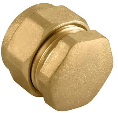 ODSUPPLIES - Brass 8mm Compression Stop End - Pack of 5