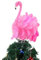 Weihnachtsbaumspitze mit blauem Pfau, rosa Flamingo-Dekor, elegante weiße Federschwan-Anhänger, Weihnachtsbaumschmuck für Weihnachten, Urlaub, Party, Heimdekoration, Ornament (rosa Flamingo, 30 cm)