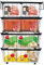 4 Pack Chest Freezer Baskets, Stackable Refrigerator Organizer With Double Foldable Handles, Wire Storage Baskets for 198L Chest Fridge, Sort Frozen Foods and Save Space