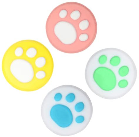 HOMSFOU Tapa Analógica Para Pulgar Switch Empuñaduras Protección Antideslizante Silicona Flexible Compatible Switch Pro Controller