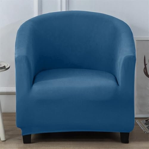 Hearda Housse Fauteuil 1 Place imperméable à l'eau, Classique Extensible Housse Fauteuil, Housse Fauteuil Club, Housse Fauteuil Cabriolet, Housse de Canapé Lavable, Protecteur de Tub Chair (Bleu)