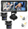 Shkalacar Cámara para Bebé para Coche con Canal Doble, 6,8 Pulgadas y 1080P, con 2 Cámaras de Visión Nocturna por Infrarrojos y ángulo de Visión Amplio de 150° para Asiento Orientado hacia Atrás