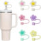 AFCJLTO 6 piezas Tapa de pajita para accesorios de copa Stanley, tapa de pajita con accesorios de copa Stanley de 10 MM,accesorios de tapa de pajita, tapa de tapa de silicona para vaso Stanley