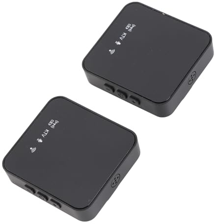 Brrnoo Microphone sans Fil avec Une Technologie D'amortissement du Bruit, Une Pince Portable sur Le Micro pour Le Streaming en Direct, L'enregistrement Vidéo, Les Interviews et Le (Type 2)