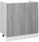 HOMTAKIE - Armario para suelo de fregadero (80 x 46 x 81,5 cm), color gris