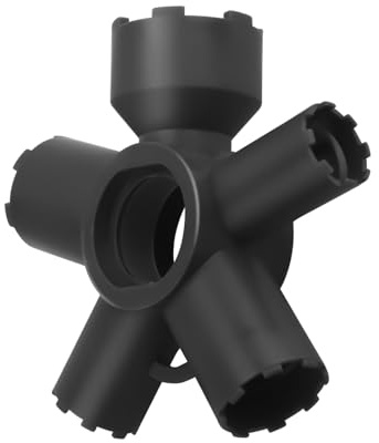 Niahm Luftsprudler Schlüssel, 10-in-1 Belüfterwerkzeug für Spültischarmatur in Größe M16,5/M18,5/M21,5/M22/M24/M28/TT/TF/STD/TJ, für Moen Wasserhahn Belüfter Entfernung, Wasserhahn Schlüssel Werkzeug