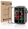 Bodyguard 2 protectores de pantalla para Apple Watch Series 4/5/6/SE, 44 mm, HD, antihuellas dactilares, antiburbujas, antiarañazos, iWatch SE 44 mm, fácil instalación