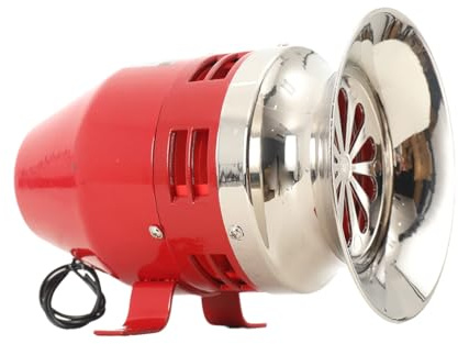 Lfhelper 120DB Industriealarm Alarmsirene, Feuerwehrauto-Sirene, AC220V Motor Raid Sirene, Motorbetriebene Luftschutzsirene, Lautstärkeverstärkung, Alarmhupe, Sirene für Zuhause, Fabrik,Bank