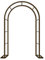 Arco per rose da giardino, robusto, marrone, resistente alle intemperie, supporto per piante rampicanti, 300 x 250 cm, pergolato decorativo con base per eventi all'aperto