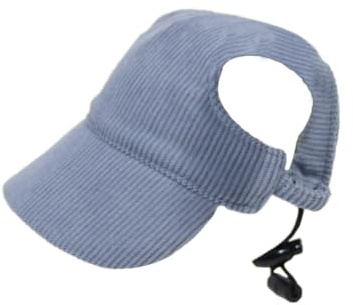 Rersduyt Navy Blue Dog Sun Hat Fashion Casual UV Protection Breathable Ear Holes Adjustable Pet Hat for Outdoor Travel Camping Easy Install