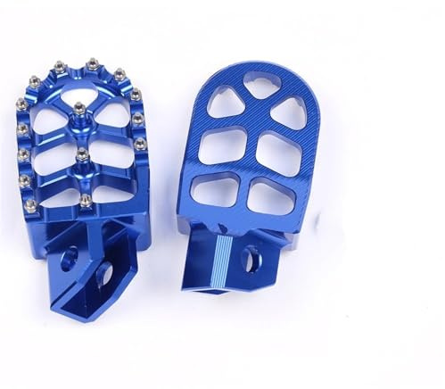 Cale Pied Moto Repose-pieds Moto Pour TTR 90 110 125 250 TTR250 YZ80 YZ125 YZ250 YZ WR 200 250 500(Bleu)