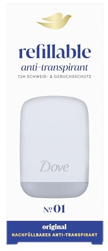 Dove nachfüllbares Anti Transpirant No. 01 Original Starter Set und Refill Deo Stick für 72H Schweiß- und Geruchsschutz 1x Starter Set + 35 ml Refill