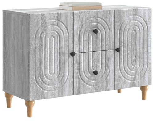 vidaXL TV-Schränk Graues Sonoma 89 x 34,5 x 60 cm Holzwerkstoff, Wohnzimmer, moderner Sideboard, rechteckige Aufbewahrung, vielseitiger Mediamöbel, praktischer Konsole
