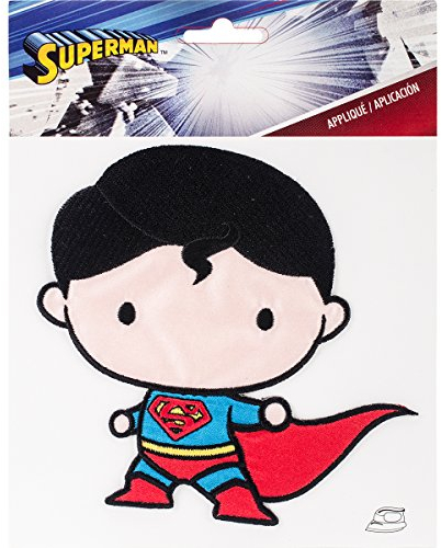 Simplicity 1931179001 Superman-Karikatur-Applikation zum Aufbügeln, Polyester, Mehrfarbig, 14.68 x 0.23 x 18.36 cm