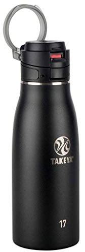 Takeya Traveler Thermobecher mit auslaufsicherem Deckel, Onyx, 482 ml