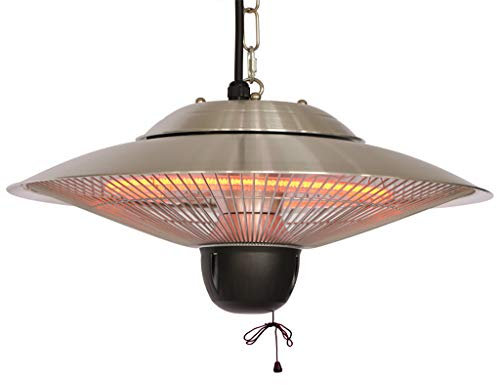 Appareil De Chauffage De Terrasse Électrique, Montage Au Plafond Suspendu, Appareil De Chauffage Halogène pour Utilisation Extérieure Ou Intérieure - Unité De Chauffage Étanche Au Plafond