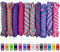 10 Colors Paracord Rope Parachute Cord Outdoor Survival Rope Set With 14 pcs Colorful Buckles DIY Manual Braiding Making Bracelets, Key Chain, Dog Collar, DIY Lanyards (24pcs multicolor)
