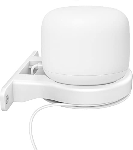 Delidigi Google WiFi, supporto da parete in ABS per Google Nest Wi-Fi Router [gestione cavi integrati] Infradito colorati estivi, con finte perline
