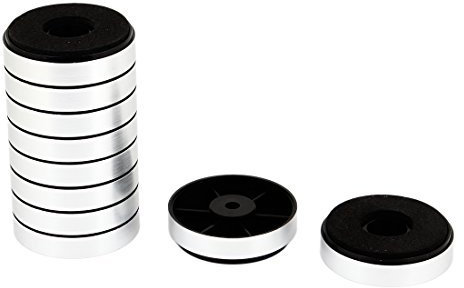 N/A Round Pad Audio Amplifier Feet - Soporte para pies de Altavoces, subwoofer Shockproof Mate 30 x 8,5 mm, 10 Unidades