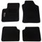 Rebeca Shop® Auto-Fußmatten, schwarz, kompatibel mit 500 ab 2007, auch Hybrid/Fußmatten-Set aus Teppichmaterial, passgenau (Set 2 vorne + 2 hinten), Stickerei Logo 500