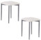 Noorsk Design Lote de 2 taburetes Bajos de Cocina París (Blanco)