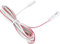 12V Mini-Amp, 2m Kabel Stecker, Buchse, Verlängerungskabel, Anschlusskabel Weiß