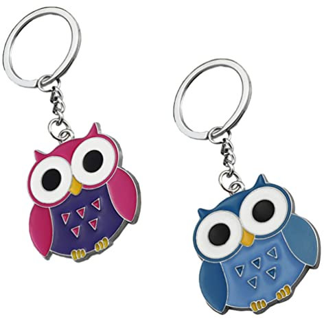 jojofuny 2st Schlüsselanhänger Cartoon Schlüssel Ring Urlaub Geschenk Tier Schlüssel Anhänger Auto Schlüssel Ring Metall Schlüssel Kette Schlüsselbund Kleine Tiere Zinklegierung Reisen