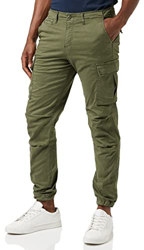 JACK & JONES Herren Cargohose Jpstace Jjtucker AMA Noos, Olivennacht, 32W / 32L