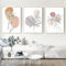 TROYSINC 3er Poster Set, Premium Abstrakte Leinwandbilder, Kunst Line Beige Wandbilder, Aesthetic Bilder, Stilvolle Kunstdrucke für Wohnzimmer Deko (Stil B,50 x 70 cm)