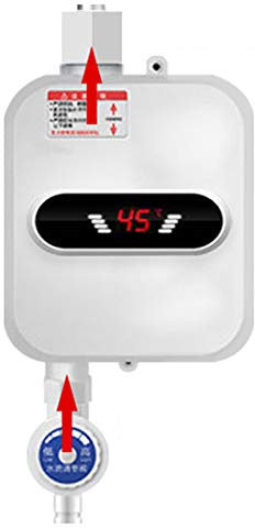 LENJKYYO Scaldabagno elettrico 3,5 KW con soffione doccia riscaldamento istantaneo per cucina bagno soffione doccia scaldacqua 55 ℃