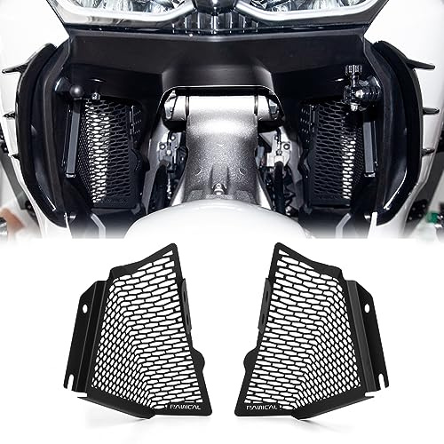 PANICAL Front Heat Sink Radiator Guard Protective Cover Grid Net Water ank Protective Net For Honda Gold Wing GL1800 F6B 2018-2023 SUS304 Stainless Steel (Black)