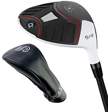 MAZEL Golf Fairway Woods 3 oder 5, Titan Golfschläger 15 oder 18 Grad 44 Zoll Rechtshänder Graphitschaft (18, Grad)