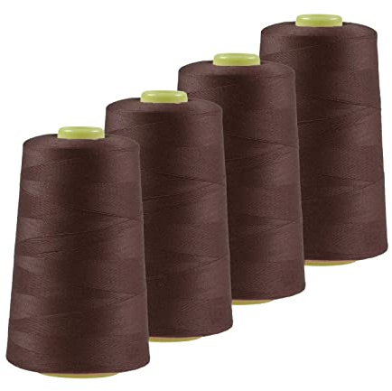 4 x 4572m Qualitäts Overlock-Garn Oeko-Tex Overlock-Nähgarn Polyestergarn, Farbe 741-780