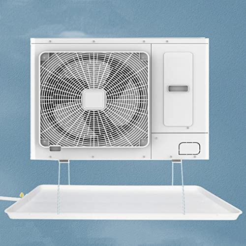 Fadiadem Drain Fitting Condensate Drip Tray, Plastic Drain Pan for Collecting and Releasing Water, Universal Window Air Conditioning A/C Unit Drain Kit with Drain Pipes, Water Collector Drip Cushion