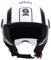 Sparco Riders SP601 Demi-Jet Motorradhelm, Scooter Helm ECE 22.06 Homologiert, Demi-Jet Helm mit Anti-Kratz-Visier und Micrometric Auslösung, WEISS/SCHWARZ, M