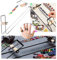 mumisuto Perlenwebstuhl, DIY Weben Metall Handgemachte Strickmaschine Schmuckwebstuhl Perlenwebstuhl Kit für Anfänger Machen Sie Halsketten, Armbänder, Schmuck Perlen Handwerk (Schwarz)
