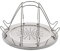 Edelstahl Camping-Toaster Toast-Aufsatz ø 22 cm für 4 Scheiben Toast - Brötchen Outdoor Toastaufsatz für Gaskocher Universal Tost Mini