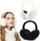 FSMILING Warme Ohrenschützer, Ohrenwärmer, für Damen, Mädchen, Winter, Outdoor, Ohrenschützer für Männer, Frauen, Mädchen, 1 & 2 Stück, adult
