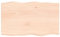Homgoday Tablero de mesa de 100 x 60 x 4 cm, madera maciza de roble sin tratar, borde vivo de repuesto para mesa de café de cocina, mesa de comedor, mesa de escritorio, encimera