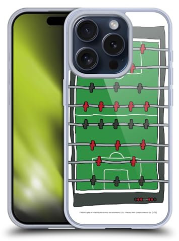 Head Case Designs Offizielle Friends TV Show Foosball Tisch Wichtige Kunst Soft Gel Handyhülle Hülle kompatibel mit Apple iPhone 15 Pro
